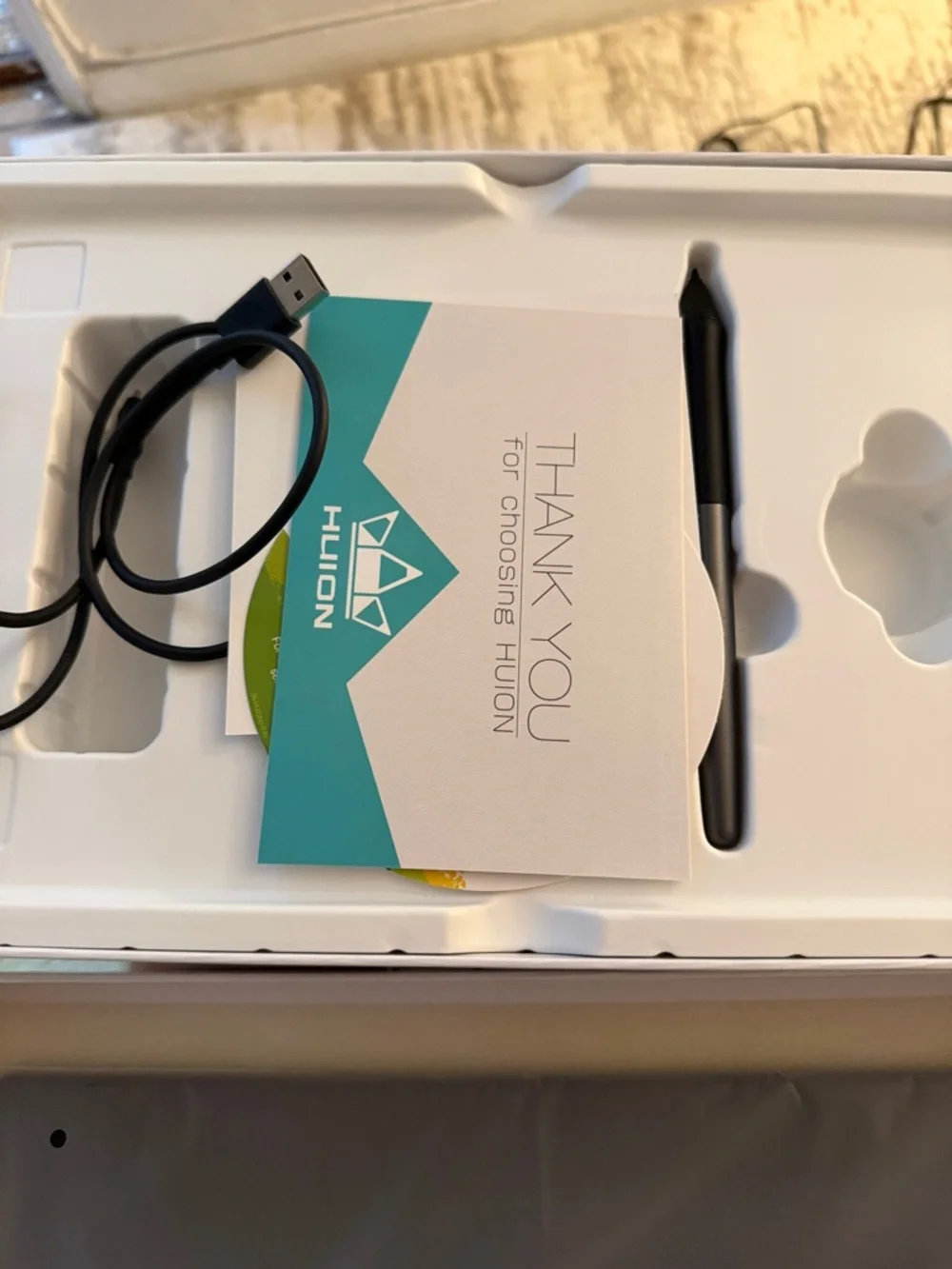 H950P White Battery-Free Pen Tablet